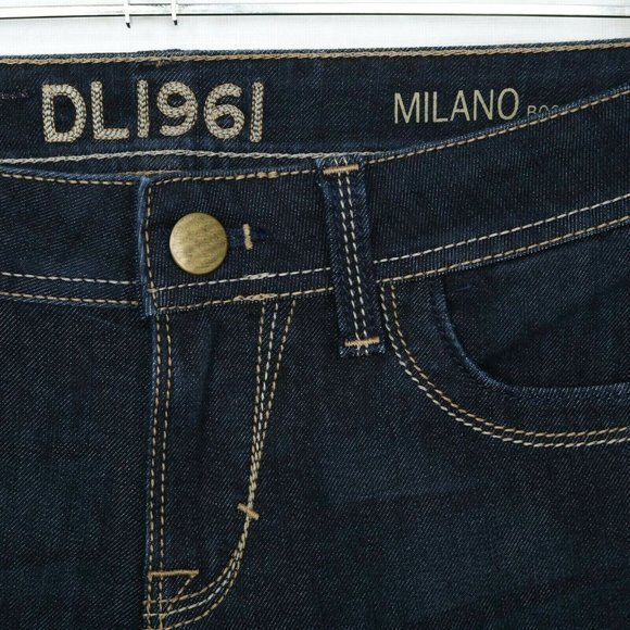 DL1961 Milano Boot Jeans Dark 4 Way 360 Stretch‎ 26 x 32 - Picture 8 of 11